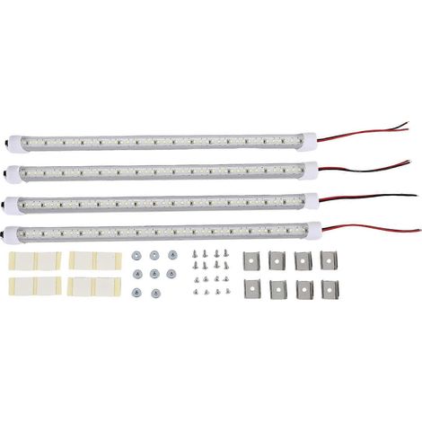 12V LED-Lichtleiste für den Innenbereich, 48 LEDs, mit Schalter und Magneten, 6500K weißes Licht, für Auto, Lieferwagen, Wohnmobil, US-Stecker. (1/5)