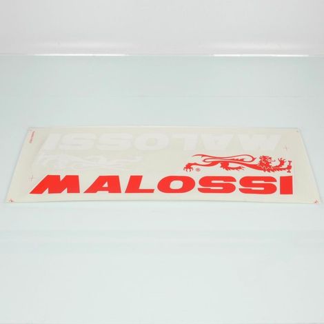 Stickerbogen Aufkleber Logo Malossi rot weiß 610x130mm für