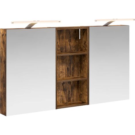 Maison Exclusive - Set di Armadi da Bagno con porta 3 pcs 110 x 10,5 x 60,5 cm