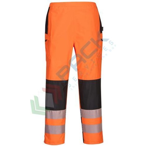 Pantaloni impermeabili Pw3 Hi-vis da donna colore: arancione/nero taglia L - Portwest (1/2)