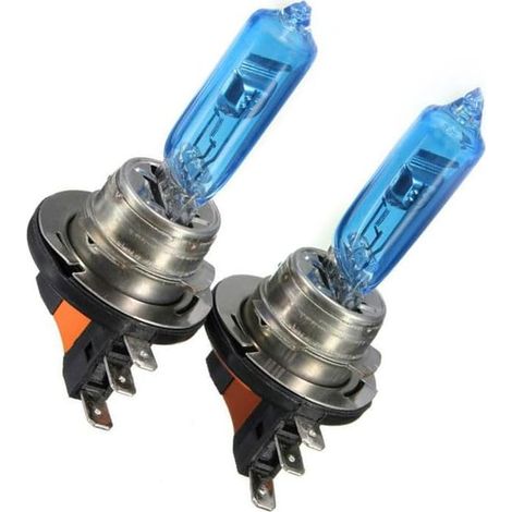 Lot de 2 ampoules halogènes pour voiture H1512V 55/100W, haute luminosité, lumière super blanche, longue durée de vie