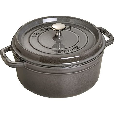 Staub Cocotte 12cm round Graphite grey, cast iron