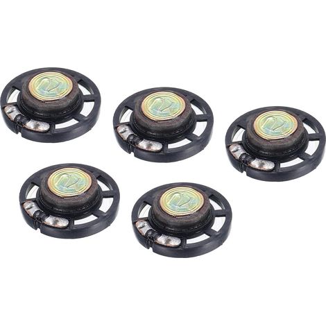Runder 8-Ohm-Lautsprecher – 5er-Pack – Metallgehäuse und Magnet – Schallverstärkung – DIY-Audiogeräte – 29 mm x 8 mm (1/4)
