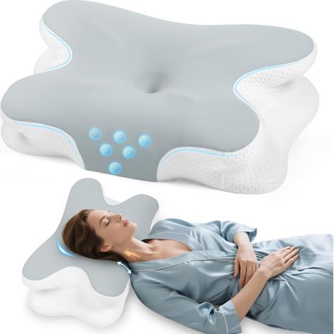 Coussin de nuque - Oreiller orthopédique en mousse à mémoire de forme (1/5)