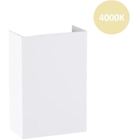 Applique rettangolare 10W bianco per esterno balcone giardino luce regolabile impermeabile IP65 Naturale