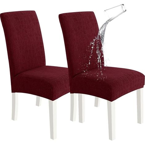 Stretch Chair Cover, Burgundy (1/3)