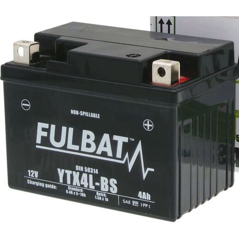 FULBAT FUL GEL Batterie - FTX4L-BS / FTZ5S / YTX4L-BS / YTZ5S (Gel, wartungsfrei)