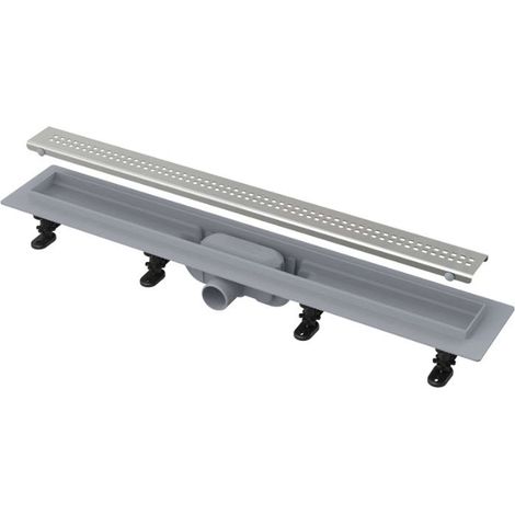 Alca Canaletas de desagüe - Plato de ducha Simple 95 cm, con borde para rejilla perforada, incl. rejilla, estera de acero inoxidable APZ9-950M (1/3)