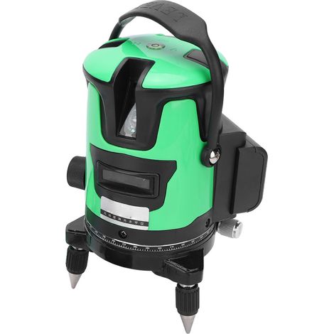 Niveau laser à faisceau vert à 3 lignes, autonivelant et rotatif à 360°, 100-240 V CA (1/5)