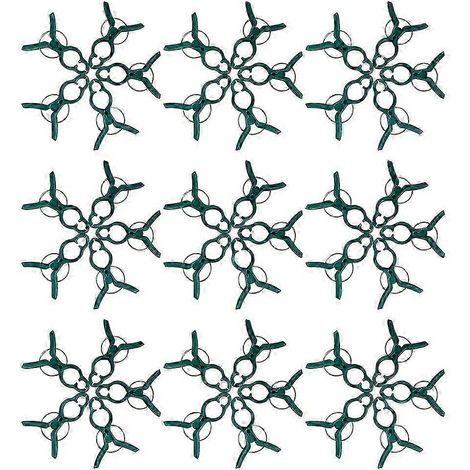 [RM] Supports pour plantes - Pinces à tiges de tomates - Jardinage - Réduction de la charge - Grande taille - Lot de 60 (1/5)