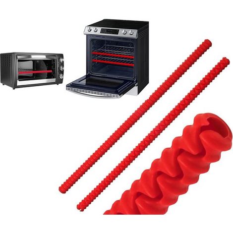 Protection de four en silicone, protection de grille de four, protection de plaque de cuisson, isolation de four à motif spiralé, protection de rebord de four en silicone, protège les mains et les bra (1/5)