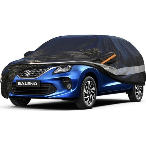 Autoabdeckung 10 Schichten Wasserdicht Atmungsaktiv für Suzuki Baleno (2015-2023) Schwarz (1/5)