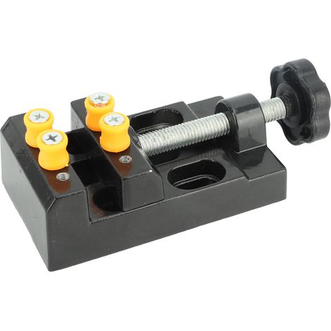Mini-Schraubstock aus Aluminiumlegierung, Mini-Flachschraubstock mit paralleler Öffnung für Heimwerker-Schnitz- und Gravierwerkzeuge (1/5)