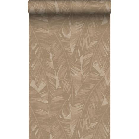 papier peint feuilles de bananier marron beige  - Origin Wallcoverings (1/5)