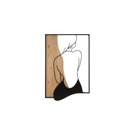 Panneau mural beauté fer et bois 60x2x90 (1/5)