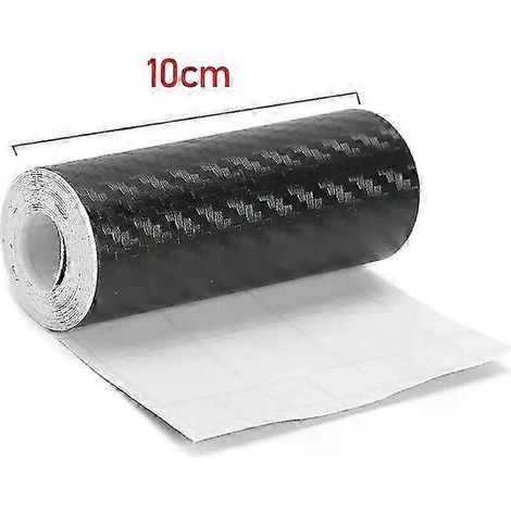 3D-Carbonfaser-Autoschutzfolie auf Kleberolle – Strapazierfähige, kratzfeste und wasserdichte PVC-Folie für Autos, zum Selbstzuschneiden, verschiedene Größen (1/4)