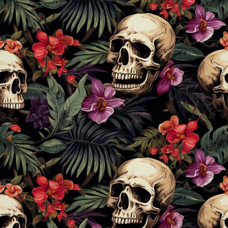Tela decorativa para exteriores Oxford - Motivo de calavera I DX4743 (1/5)