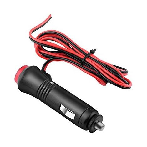 Prise Allume-Cigare, 12V-24V Adaptateur de Prise Allume Cigare Male avec Bouton de Commutateur de Voyant Lumineux Prise de Courant accendisigari 12v+Prise Male Allume Cigare 12v+Prise Allume-Cigare m (1/5)