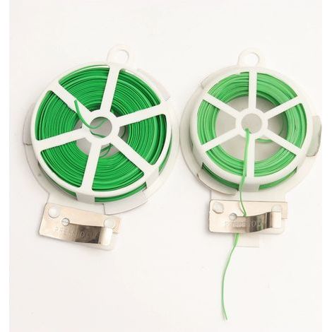 4 rouleaux de fil vert pour plantes – Longueur 50 m avec coupe‑fil intégré – Attache de jardinage et palissage de végétaux (1/5)