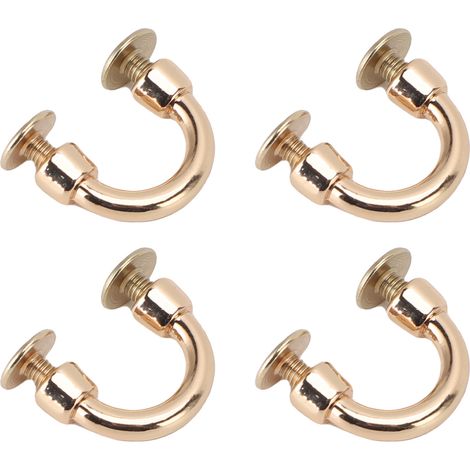 20er-Set Bogenbrückenschnalle Metall U-Ringe Verbindungsschäkel G3/8 Hellgold mit 5,5 mm PH-Schraube für Taschenaufhänger und Handtaschenriemen (1/5)