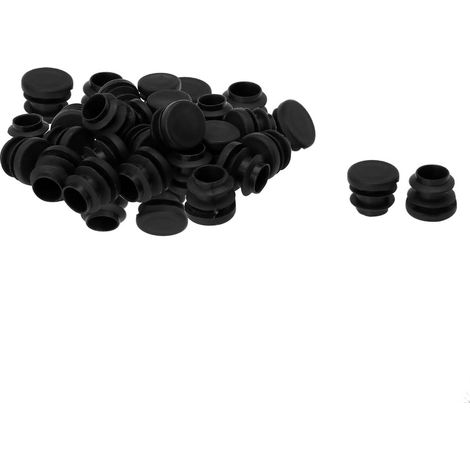Embouts Pied Châssis Plastique Noir 16 mm, Lot 35, Table Meuble Sol, pour Maison et Jardin, pour Usage Quotidien (1/5)