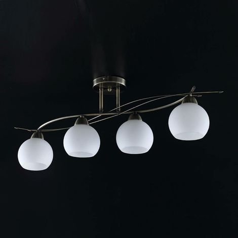 [GEBRAUCHT] B-Ware Lindby Deckenlampe Leanda Hängeleuchte Lampe Leuchte 4 Flammig E14 Weiß Mess38