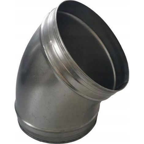 Gomito ventilazione Spiroflex dn 200 acciaio zincato resistente (1/2)