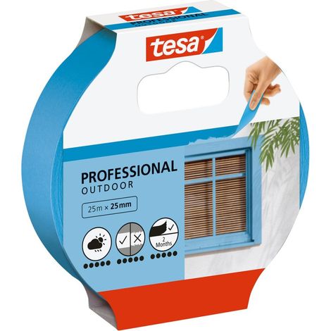 Tesa Precision Outdoor Cinta de Enmascarar Azul 25mm x 25m