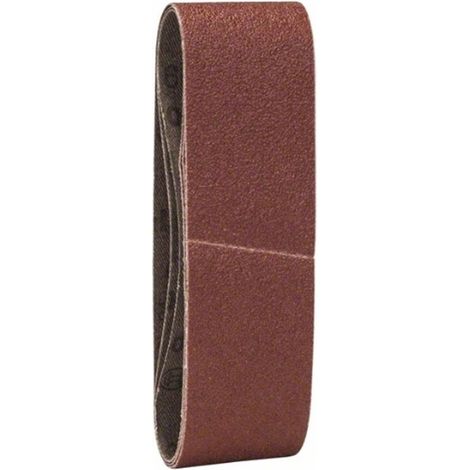 Set de 3 lijas para lijadoras de minibanda (Grano: 60) BOSCH 2609256182