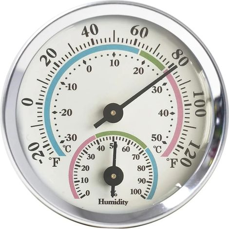 Hygromètre-thermomètre, capteur d'humidité, détecteur de mesures, pour un contrôle fiable et confortable de la température intérieure, thermomètre extérieur, etc. (1/5)