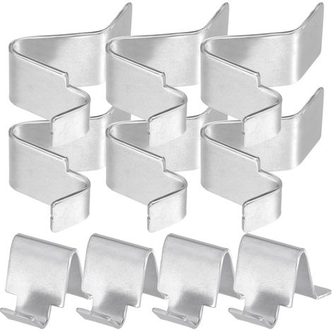 Clips D’Étagère D’Armoire En Métal Clips De Support De Classeur Lot De 10 Pour Bibliothèque Bureau Et Étagères Installation Facile 2.50 X 1.60 X 0.90 cm (1/5)