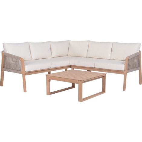 Sofa Set 2 Acacia Poliester 200X200X68 Esquinero (1/5)