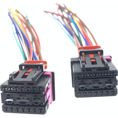 4F0972483/4F0972575 is compatible with Volkswagen and Audi wiring harness connectors (DJ7171-1.2-2.8-6.3-21). (1/5)