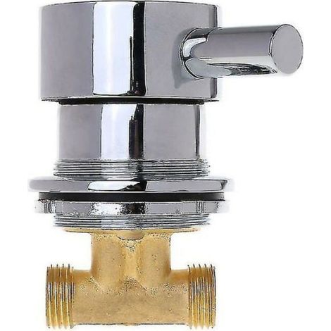 1 Mitigeur thermostatique G1/2, robinet mélangeur eau chaude et froide, laiton, pour salle de douche (1/4)