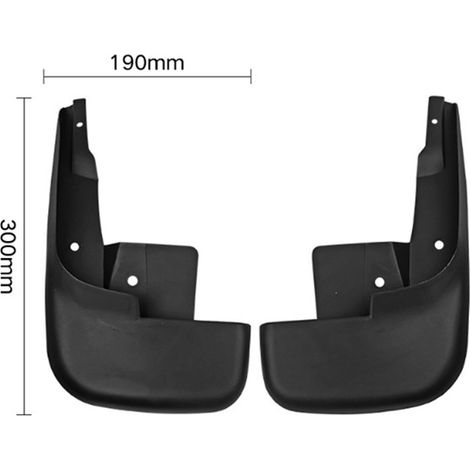 1 set, color: black, material: ABS, car mudguard/splash guard suitable for Volkswagen POLO. (1/4)
