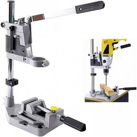 Adjustable Drill Stand Column with Flat Jaws - 43mm Clamping Diameter for Precise Drilling (1/5)