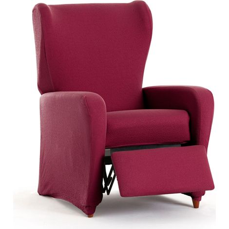 Housse de Fauteuil de Relaxation bi-élastique 4 pièces réglable, Protection complète Contre l'usure - Housse de Fauteuil de Relaxation Respirante et Facile à Installer, Aspect tapissé (1/5)
