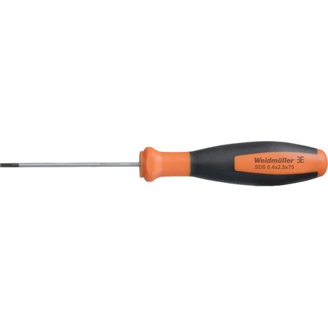 Weidmüller SDS 0.4X2.5X75 Schlitz-Schraubendreher Klingenbreite: 2.5 mm Klingenlänge: 75 mm