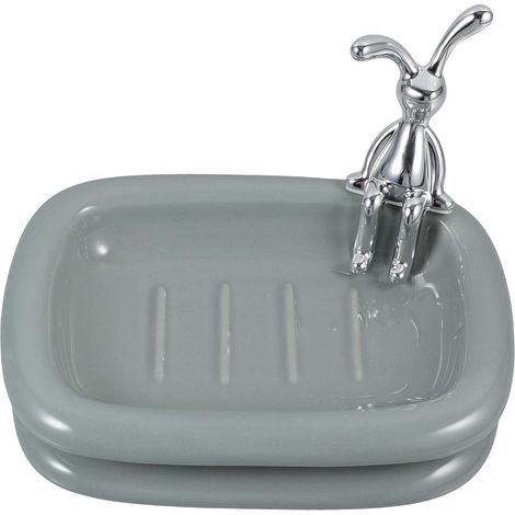 Ceramic Soap Dish Rabbit Design Soap Bar Container and Soap