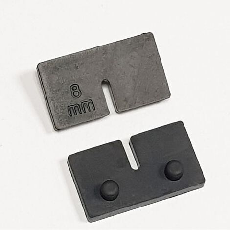 Joints caoutchouc pour pinces à verre modèle 01 - verre de 8.76 mm - DESIGN PRODUCTION