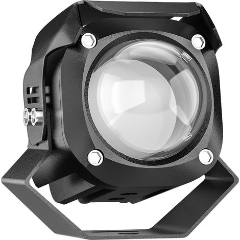 Phare de moto 15W 6500K 6000LM Feux auxiliaires ronds à LED pour moto (1 pièce)