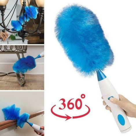 360 ° rotation Adjustable electric spring duster with 2 duster heads (1/2)