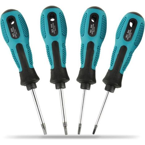Jeu de 4 Tournevis à Trois Ailes, Tournevis de Précision Magnétique Multifonctionnel de Type Y 3mm 4mm 5mm 6mm (1/4)
