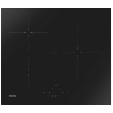 Rosieres – Plaque induction 3 foyers 62cm 3600W – Commande tactile – Fonction Boost – RICD36C3DE1 (1/2)