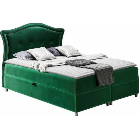 Lit boxspring Oleum, Magic Velvet 2225, Double, Continental, 180x200, Tissu, Disponible, 190x208x130cm (1/5)