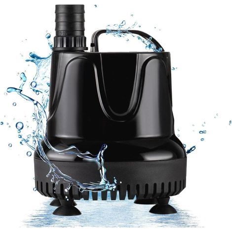 Aquarium water pump, 600 l/h, 18 W, mini, extremely quiet, submersible water pump for pond, fountain, aquarium, garden (1/4)