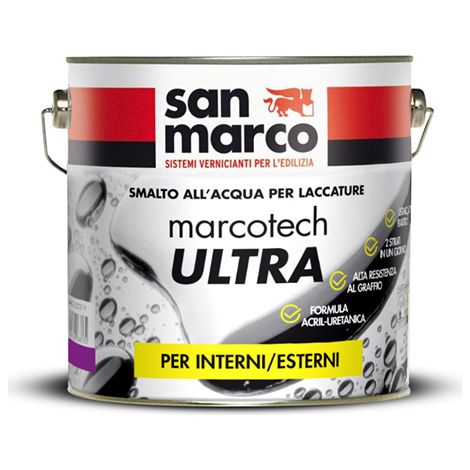 Smalto marcotherch au40 ultra semilucido bianco all' acqua lt 2,5