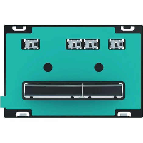 Placca Geberit Sigma50 Square Personalizzabile / Nero Cromato Doppio Tasto 115.671.00.2 Cromato
