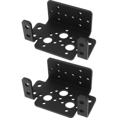 Support De Montage Servo - 2 Pièces - Aluminium - Pour Servo Standard 40x45x20mm - Fixation Horizontale Ou Verticale (1/5)