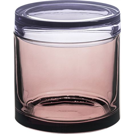 Boite de rangement en verre petite Remember Rose (1/3)